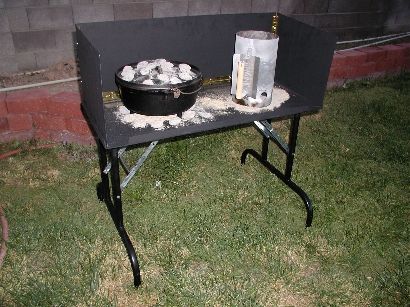 Lodge Camp Dutch Oven Cooking Table